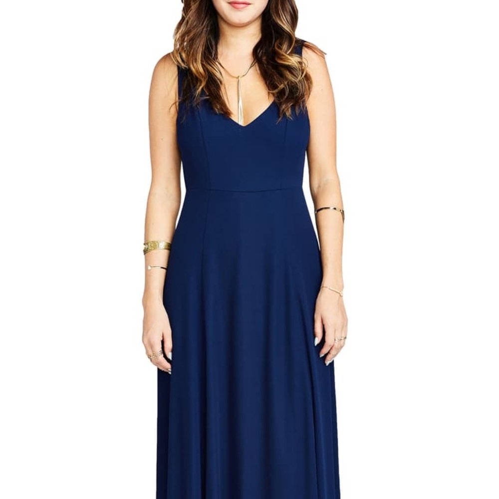 Show me your Mumu Jenn Maxi in Navy - Size Small